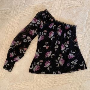 WHBM one-shoulder blouse